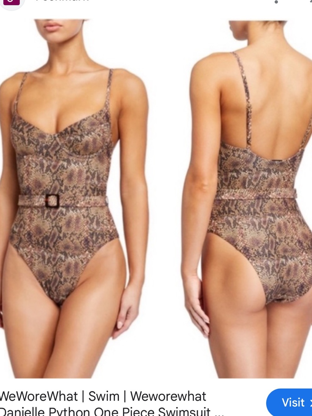 NEW WeWoreWhat Danielle Python One Piece